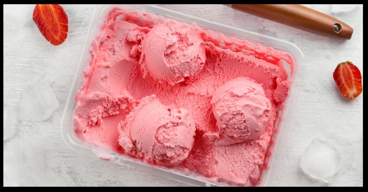 Strawberries and Cream Ice Cream Recipe
